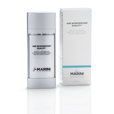 Jan Marini Duality targets acne, breakouts and congestion whilst simultaneously addressing aging skin concerns.