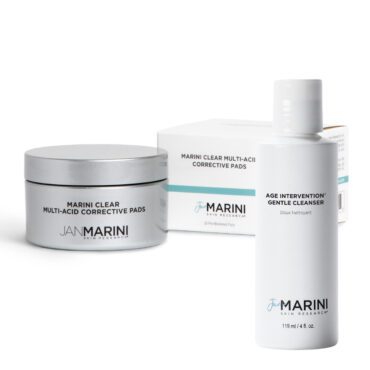Free Gentle Cleanser with Marini Clear Corrective Pads for acne management