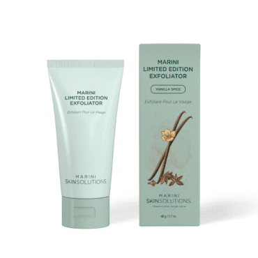 Marini Limited Edition Exfoliator gently exfoliates skin in 3 ways - chemical, physical and enzymatic